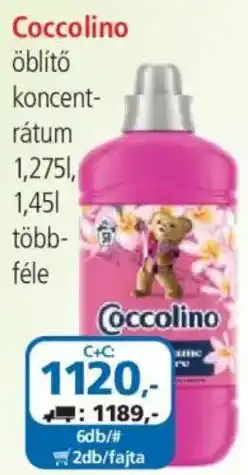 ÁRKLUB Coccolino öblítő koncentrátum ajánlat