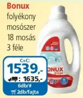 ÁRKLUB Bonux folyékony mosószer ajánlat