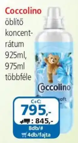 ÁRKLUB Coccolino öblítő koncentrátum ajánlat