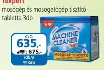 ÁRKLUB Texpert mosógép és mosogatógép tisztító tabletta ajánlat