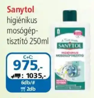 ÁRKLUB Sanytol higiénikus mosógéptisztító ajánlat
