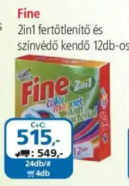 ÁRKLUB Fine 2in1 fertőtlenítő és színvédő kendő ajánlat