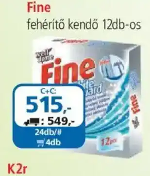 ÁRKLUB Fine fehérítő kendő ajánlat