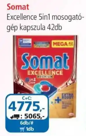 ÁRKLUB Somat Excellence 5in1 mosogatógép kapszula ajánlat
