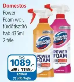 ÁRKLUB Domestos Power Foam wc-, fürdőtisztító hab ajánlat