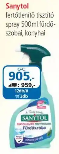 ÁRKLUB Sanytol fertőtlenítő tisztító spray ajánlat