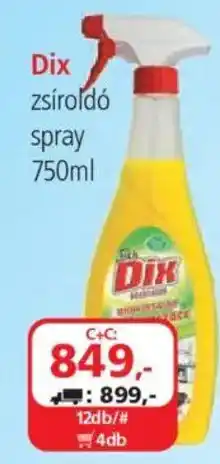 ÁRKLUB Dix zsíroldó spray ajánlat