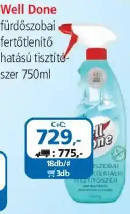 ÁRKLUB Well Done fürdőszobai fertőtlenítő tisztítószer ajánlat