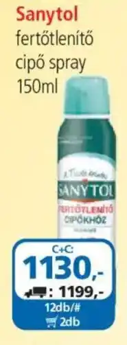 ÁRKLUB Sanytol fertőtlenítő cipő spray ajánlat
