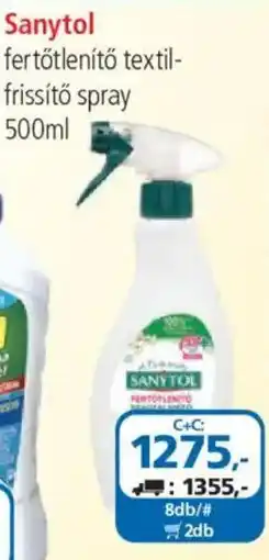 ÁRKLUB Sanytol fertőtlenítő textil-frissítő spray ajánlat
