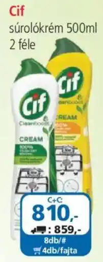 ÁRKLUB Cif súrolókrém ajánlat
