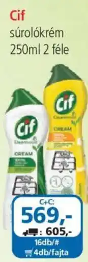 ÁRKLUB Cif súrolókrém ajánlat