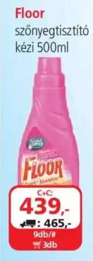 ÁRKLUB Floor szőnyegtisztító kézi ajánlat