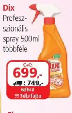 ÁRKLUB Dix professzionális spray ajánlat
