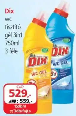ÁRKLUB Dix wc tisztító gél 3in1 ajánlat