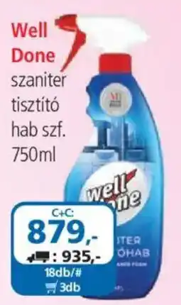 ÁRKLUB Well Done szaniter tisztító ajánlat