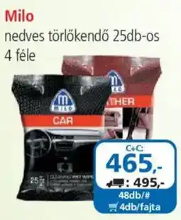 ÁRKLUB Milo nedves törlőkendő ajánlat