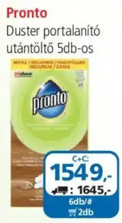 ÁRKLUB Pronto Duster portalanító utántöltő ajánlat