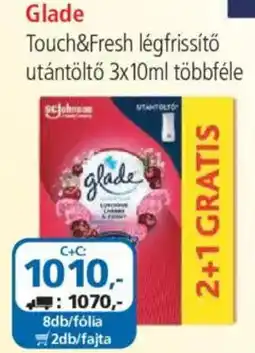 ÁRKLUB Glade Touch&Fresh légfrissítő utántöltő ajánlat