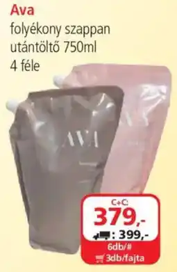ÁRKLUB Ava folyékony szappan utántöltő ajánlat