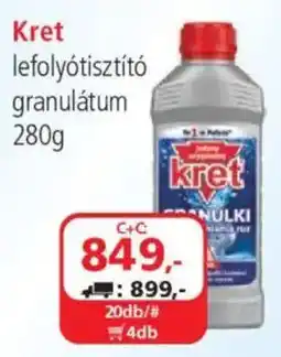 ÁRKLUB Kret lefolyótisztító granulátum ajánlat