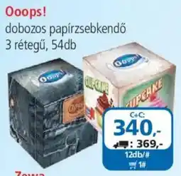 ÁRKLUB Ooops! Dobozos papírzsebkendő ajánlat