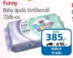 ÁRKLUB Funny Baby ápoló törlőkendő ajánlat