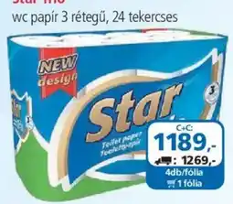 ÁRKLUB Star Trio wc papír ajánlat