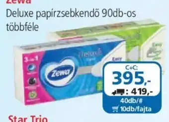 ÁRKLUB Zewa Deluxe papírzsebkendő ajánlat