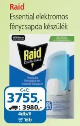 ÁRKLUB Raid Essential elektromos fénycsapda készülék ajánlat