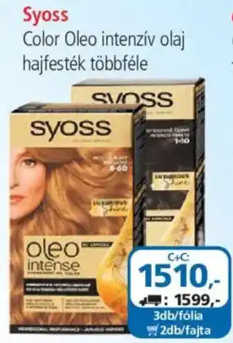 ÁRKLUB Syoss Color Oleo intenzív olaj hajfesték ajánlat