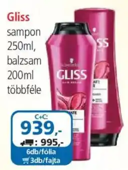 ÁRKLUB Gliss sampon és balzsam ajánlat