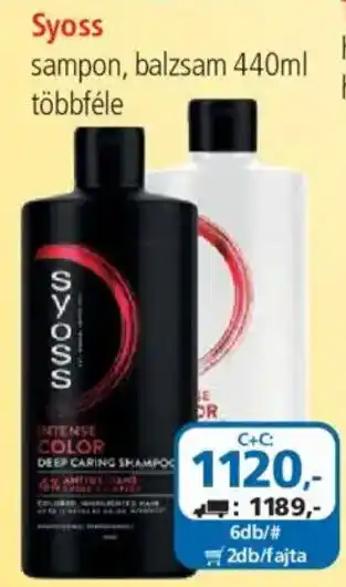 ÁRKLUB Syoss sampon, balzsam ajánlat
