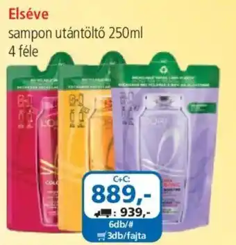 ÁRKLUB Elseve sampon utántöltő ajánlat