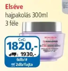 ÁRKLUB Elséve hajpakolás ajánlat