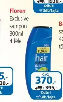 ÁRKLUB Floren Exclusive sampon ajánlat