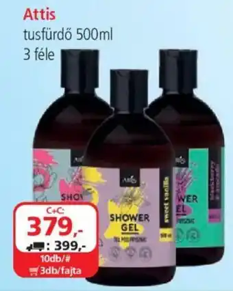 ÁRKLUB Attis tusfürdő ajánlat