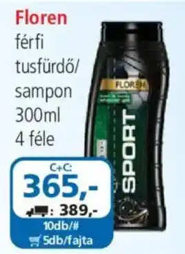 ÁRKLUB Floren férfi tusfürdő/sampon ajánlat