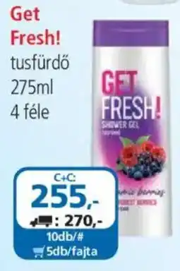 ÁRKLUB Get Fresh! Tusfürdő ajánlat