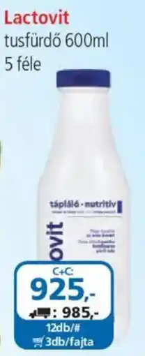 ÁRKLUB Lactovit tusfürdő ajánlat