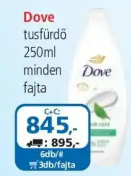 ÁRKLUB Dove tusfürdő ajánlat