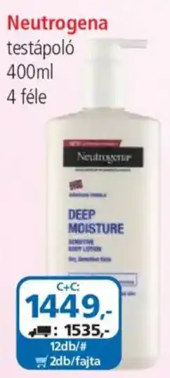 ÁRKLUB Neutrogena testápoló ajánlat