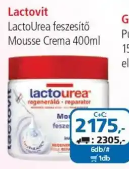 ÁRKLUB Lactovit LactoUrea feszítő Mousse Crema ajánlat