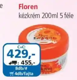 ÁRKLUB Floren kézkrém ajánlat