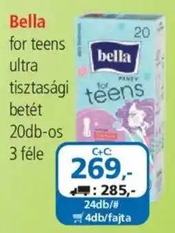 ÁRKLUB Bella for teens ultra tisztasági betét ajánlat