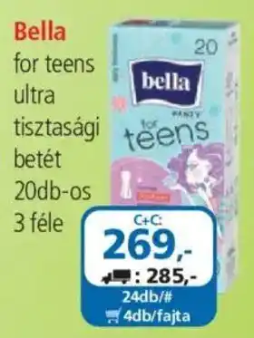 ÁRKLUB Bella for teens ultra tisztasági betét ajánlat