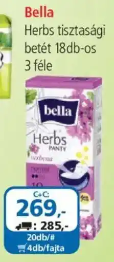 ÁRKLUB Bella Herbs tisztasági betét ajánlat