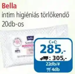 ÁRKLUB Bella intim higiéniás törlőkendő ajánlat