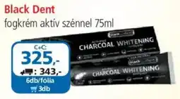 ÁRKLUB Black Dent fogkrém aktív szénnel ajánlat