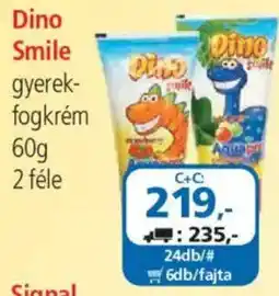 ÁRKLUB Dino Smile gyerekfogkrém ajánlat